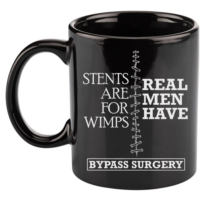 Heart Surgery Survivor After Surgery Recovery Men Bypass 11oz C Handle Ceramic Mug