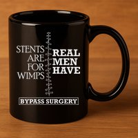 Heart Surgery Survivor After Surgery Recovery Men Bypass 11oz C Handle Ceramic Mug