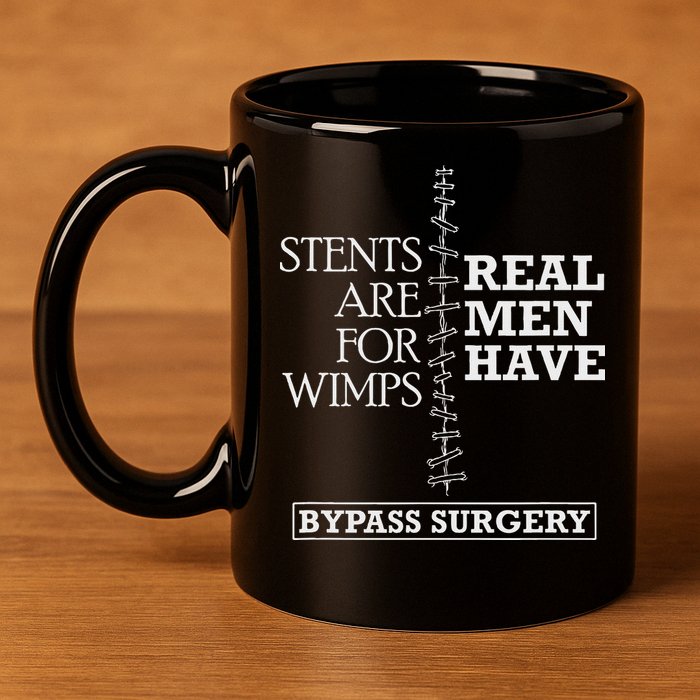 Heart Surgery Survivor After Surgery Recovery Men Bypass 11oz C Handle Ceramic Mug