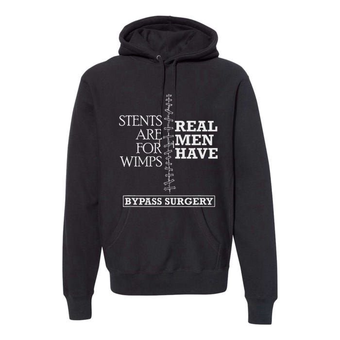 Heart Surgery Survivor After Surgery Recovery Men Bypass Premium Hoodie