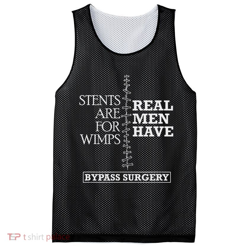Heart Surgery Survivor After Surgery Recovery Men Bypass Mesh Reversible Basketball Jersey Tank