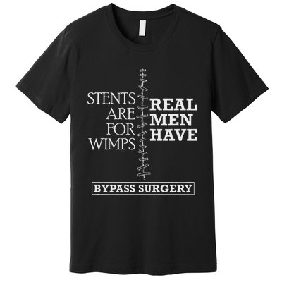 Heart Surgery Survivor After Surgery Recovery Men Bypass Premium T-Shirt