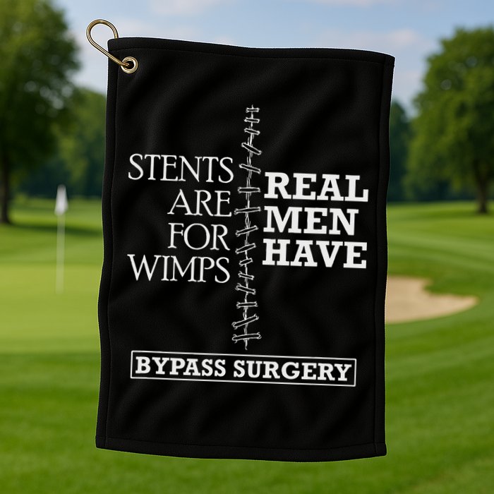 Heart Surgery Survivor After Surgery Recovery Men Bypass Golf Towel