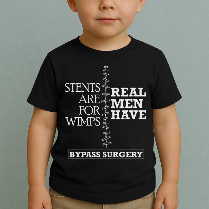 Heart Surgery Survivor After Surgery Recovery Men Bypass Toddler T-Shirt