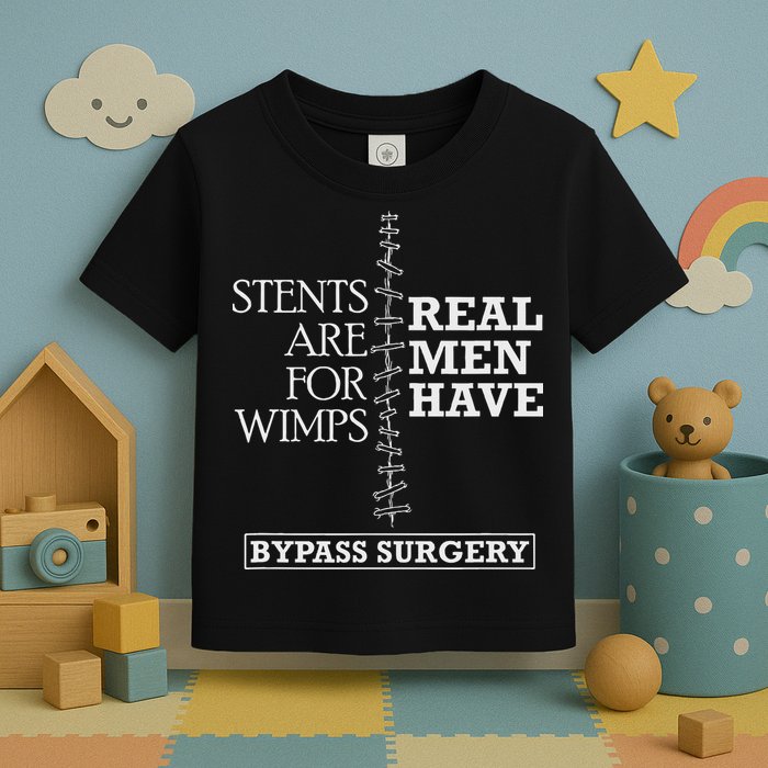 Heart Surgery Survivor After Surgery Recovery Men Bypass Toddler T-Shirt
