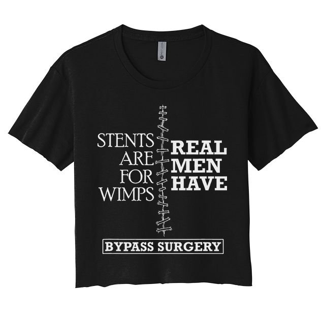 Heart Surgery Survivor After Surgery Recovery Men Bypass Crop Top