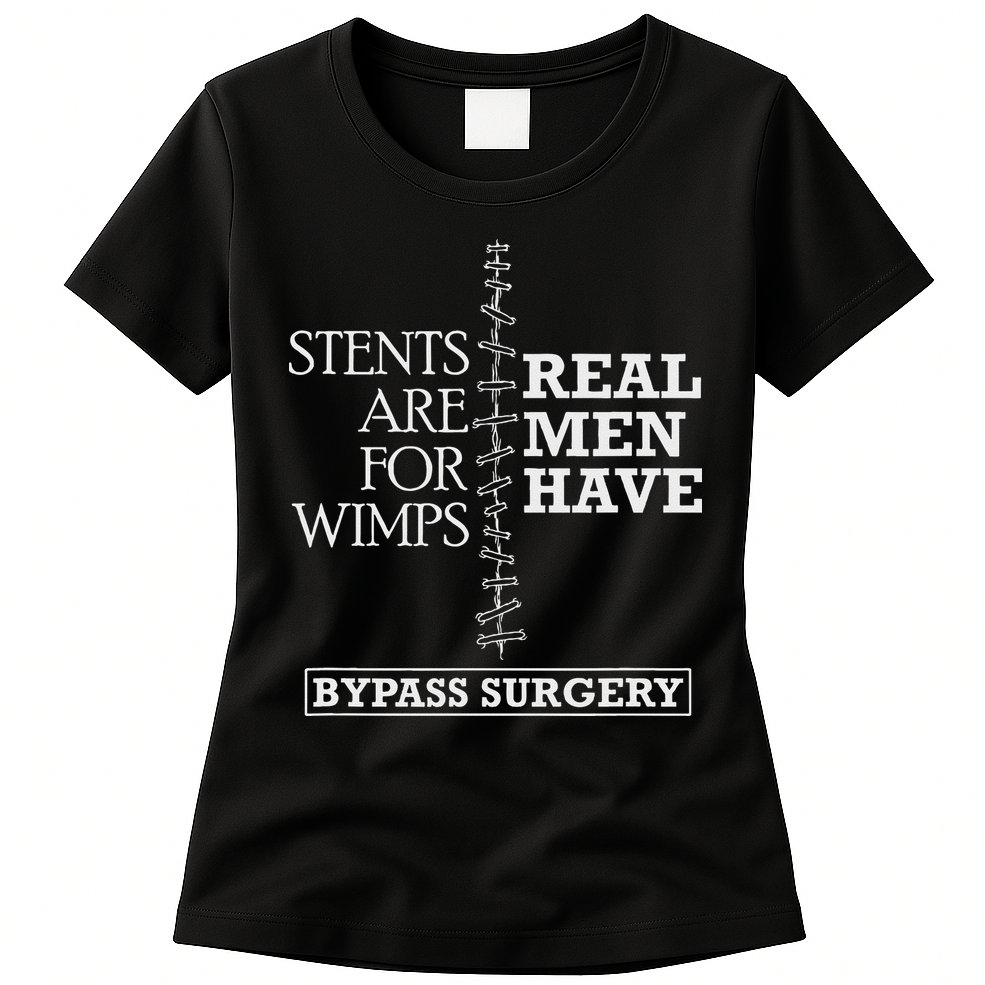 Heart Surgery Survivor After Surgery Recovery Men Bypass Womens T-Shirt