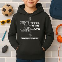 Heart Surgery Survivor After Surgery Recovery Men Bypass Kids Hoodie