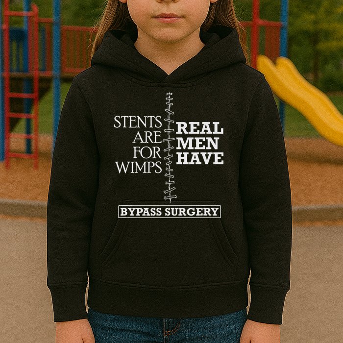 Heart Surgery Survivor After Surgery Recovery Men Bypass Kids Hoodie