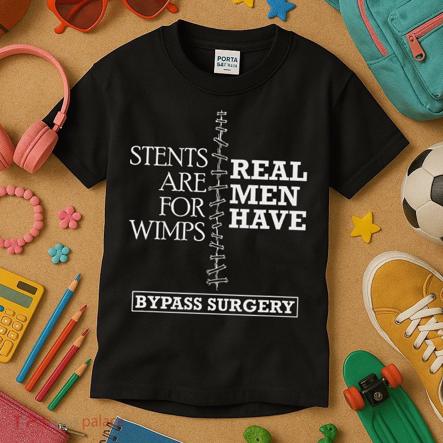 Heart Surgery Survivor After Surgery Recovery Men Bypass Kids T-Shirt