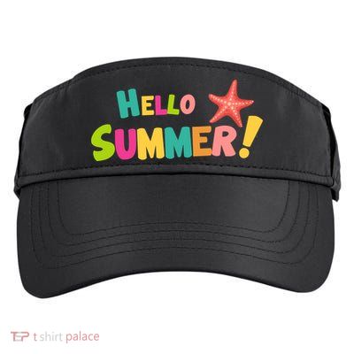 Hello Summer Starfish Colorful Adult Drive Performance Visor