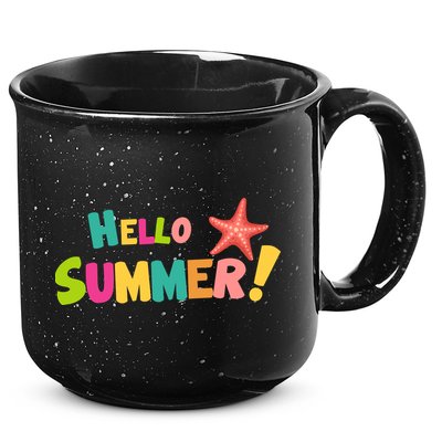 Hello Summer Starfish Colorful 15oz Campfire Ceramic Mug