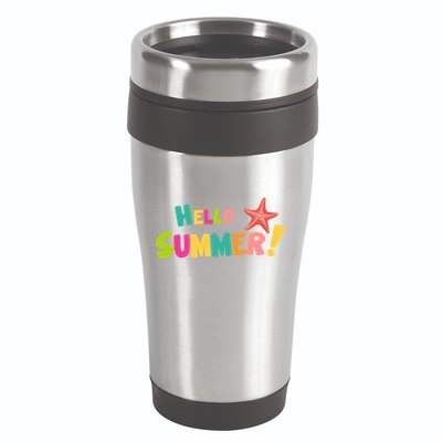 Hello Summer Starfish Colorful 16oz Travel Tumbler