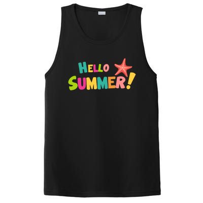 Hello Summer Starfish Colorful PosiCharge Competitor Tank