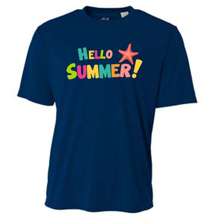 Hello Summer Starfish Colorful Cooling Performance Crew T-Shirt