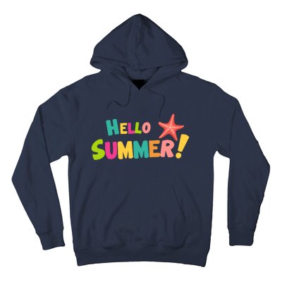 Hello Summer Starfish Colorful Hoodie