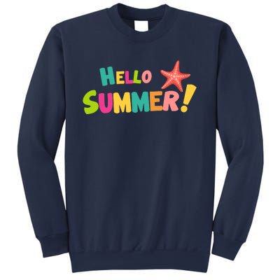 Hello Summer Starfish Colorful Sweatshirt