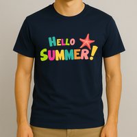 Hello Summer Starfish Colorful T-Shirt