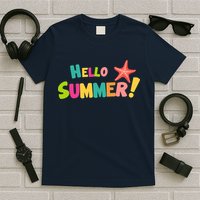 Hello Summer Starfish Colorful T-Shirt