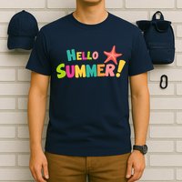Hello Summer Starfish Colorful T-Shirt
