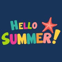Hello Summer Starfish Colorful T-Shirt