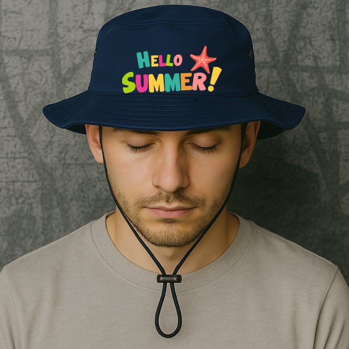 Hello Summer Starfish Colorful Bucket Hat
