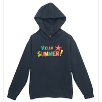 Hello Summer Starfish Colorful Urban Pullover Hoodie