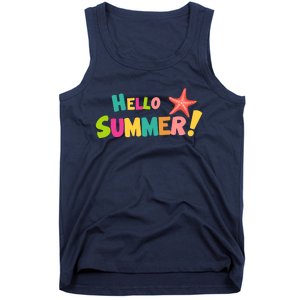 Hello Summer Starfish Colorful Tank Top