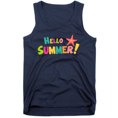 Hello Summer Starfish Colorful Tank Top