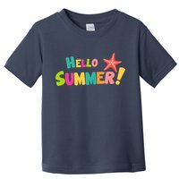 Hello Summer Starfish Colorful Toddler T-Shirt