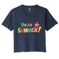 Hello Summer Starfish Colorful Crop Top