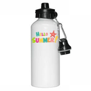 Hello Summer Starfish Colorful Aluminum Water Bottle