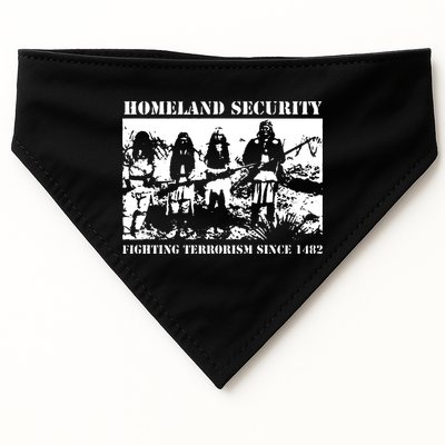 Homeland Security Since 1482 Printed Cotton USA-Made Doggie Bandana