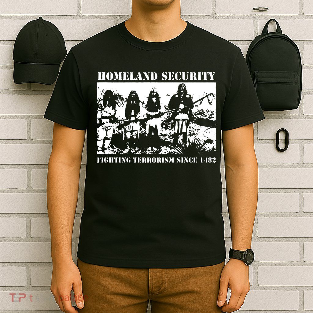 Homeland Security Since 1482 Printed Cotton T-Shirt