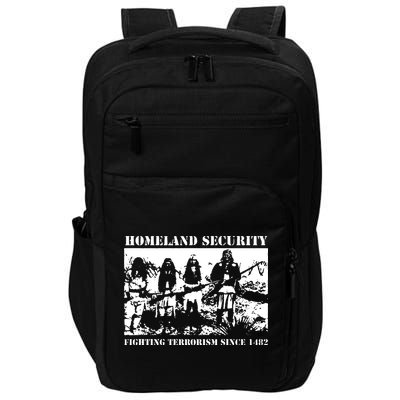 Homeland Security Since 1482 Printed Cotton Impact Tech Backpack