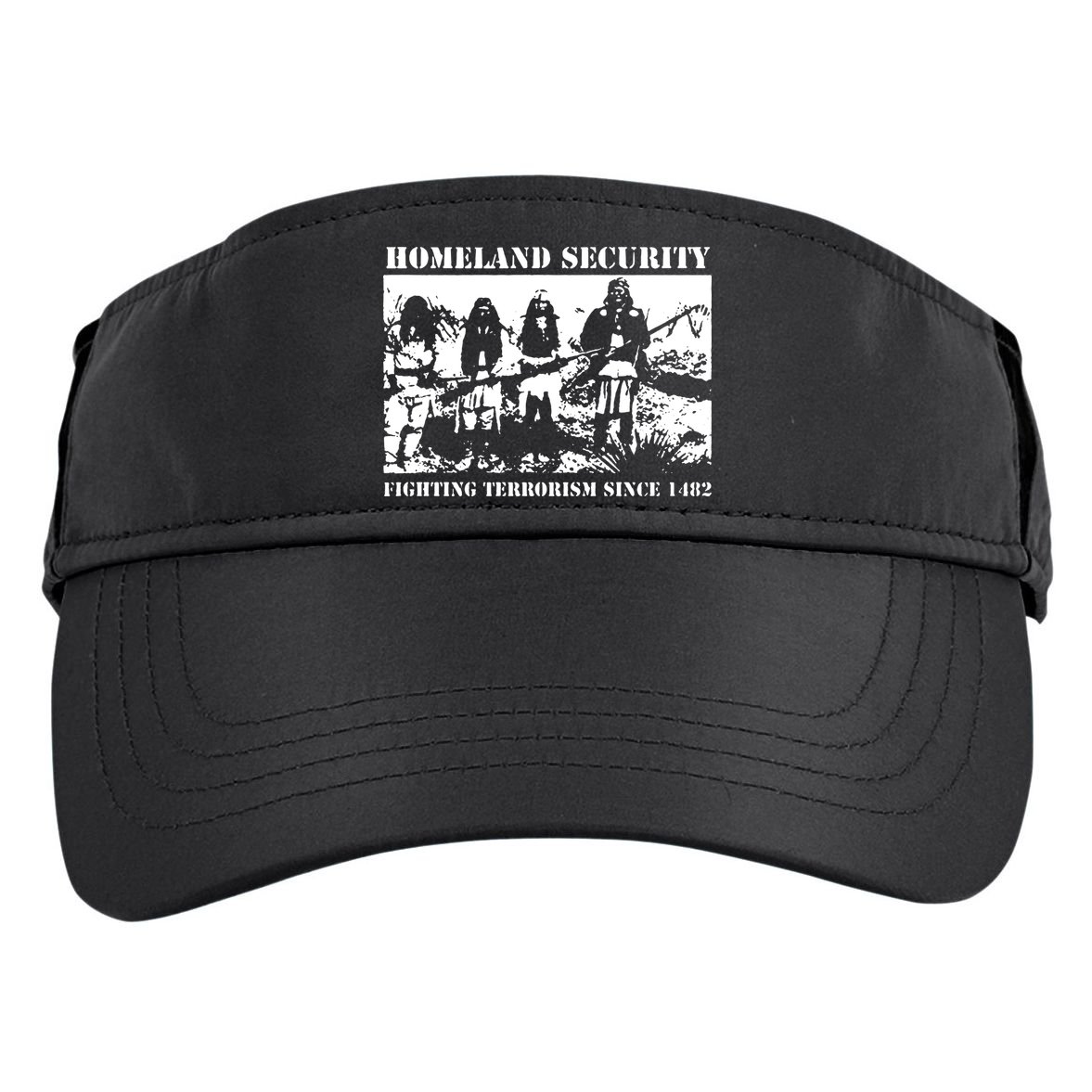 Homeland Security Since 1482 Printed Cotton Adult Drive Performance Visor