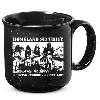 Homeland Security Since 1482 Printed Cotton 15oz Campfire Ceramic Mug