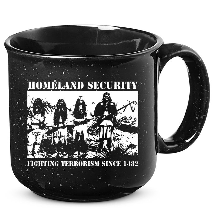 Homeland Security Since 1482 Printed Cotton 15oz Campfire Ceramic Mug