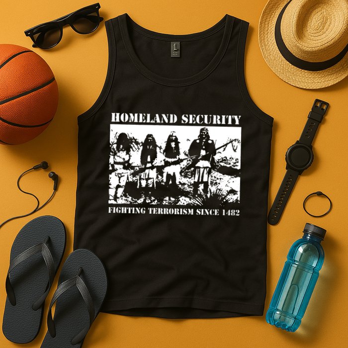 Homeland Security Since 1482 Printed Cotton Tank Top