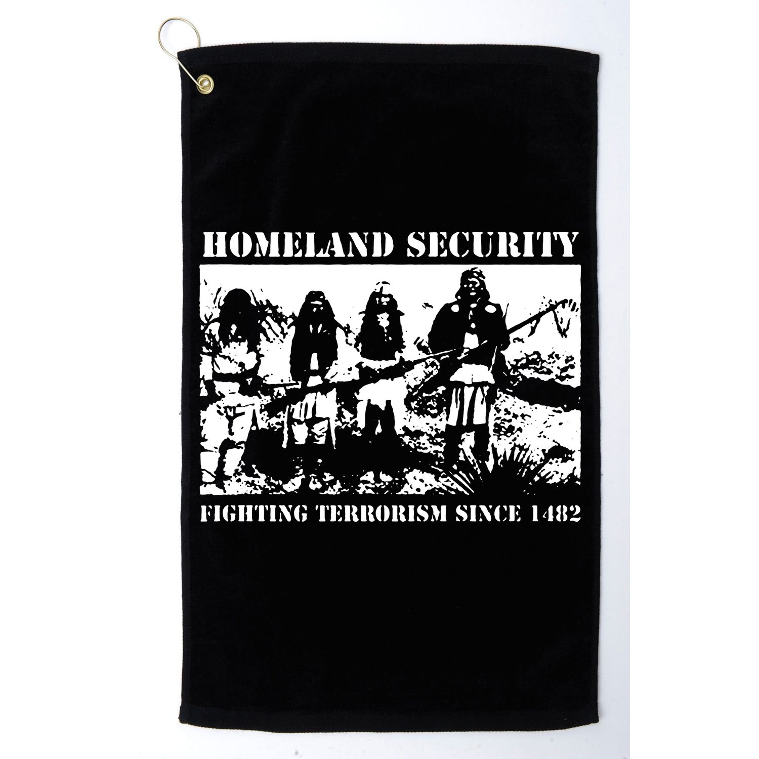 Homeland Security Since 1482 Printed Cotton Golf Towel