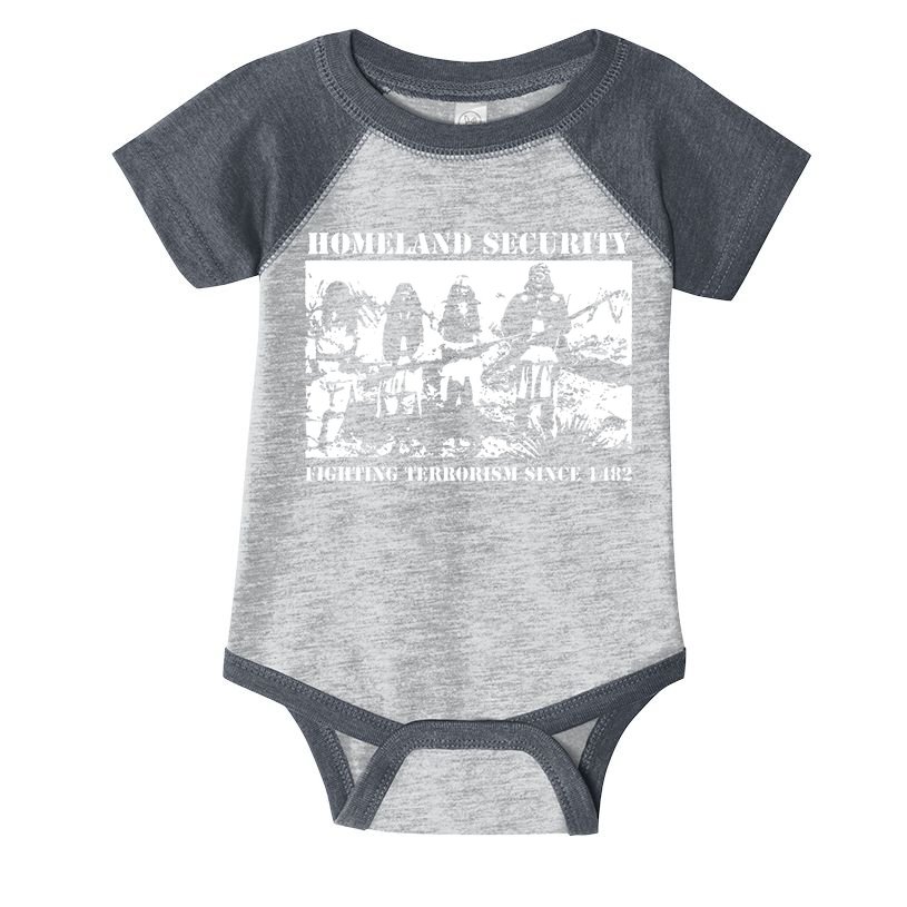 Homeland Security Since 1482 Printed Cotton Infant Baby Jersey Bodysuit
