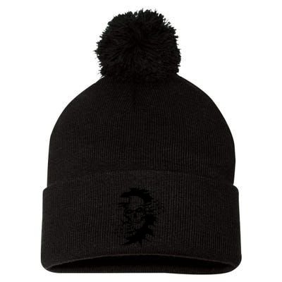 Horror Skull Skeleton Halloween Costume Pom Pom 12in Knit Beanie