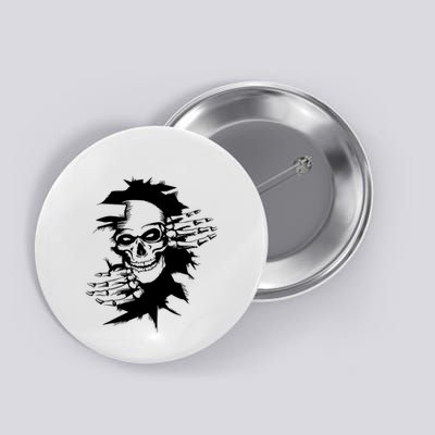Horror Skull Skeleton Halloween Costume Button