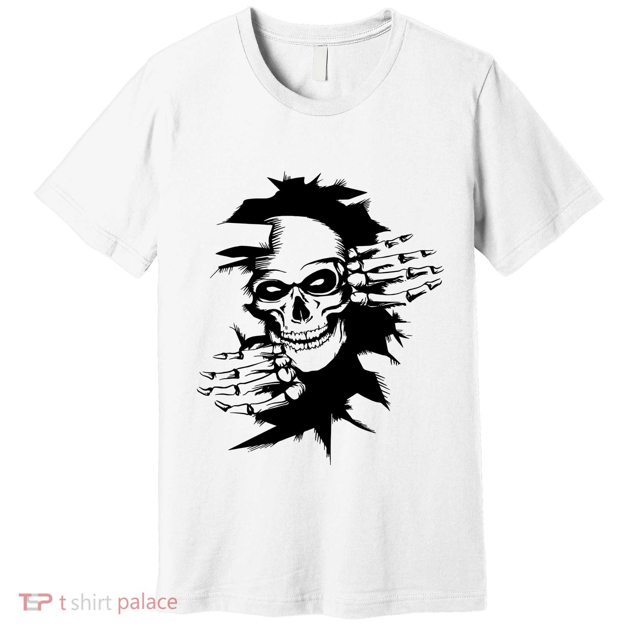 Horror Skull Skeleton Halloween Costume Premium T-Shirt