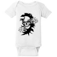 Horror Skull Skeleton Halloween Costume Baby Bodysuit