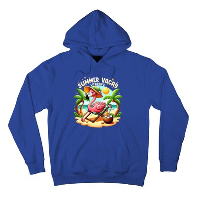 Hello Summer Summer Vacay Loading Cute Flamingo Family Trip Gift Hoodie