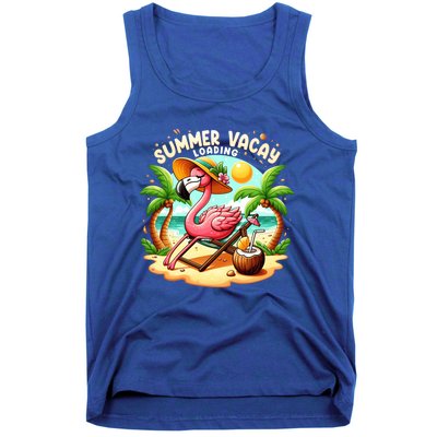 Hello Summer Summer Vacay Loading Cute Flamingo Family Trip Gift Tank Top