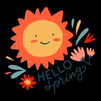 Hello Spring Sunset Floral Impact Tech Backpack