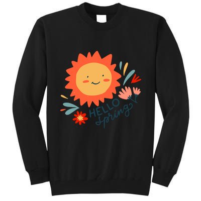 Hello Spring Sunset Floral Tall Sweatshirt