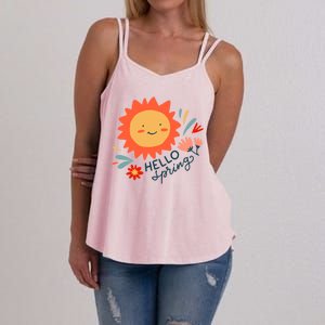 Hello Spring Sunset Floral Women's Strappy Tank